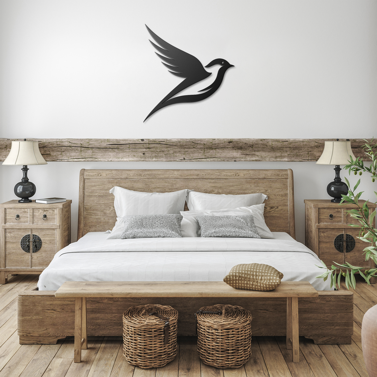 Bird in Flight Metal Wall Art