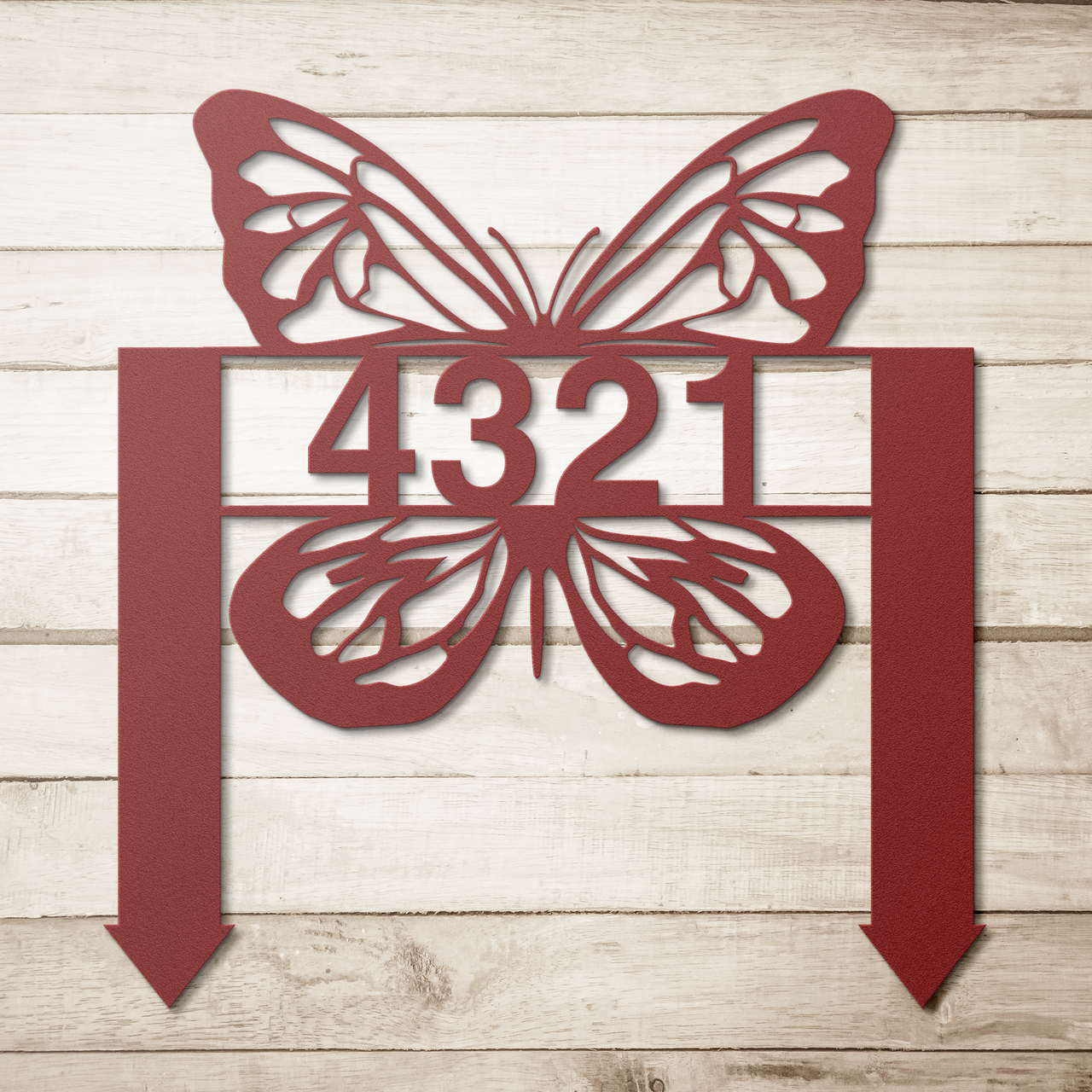 Butterfly Personalized Home Address Yard Sign