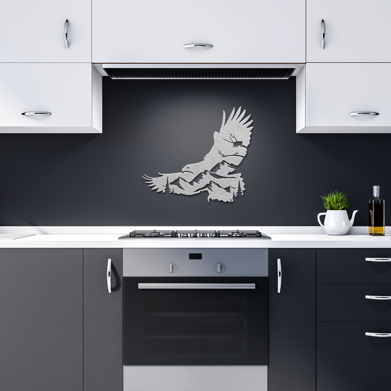 Eagle's Nest Die-Cut Metal Wall Art